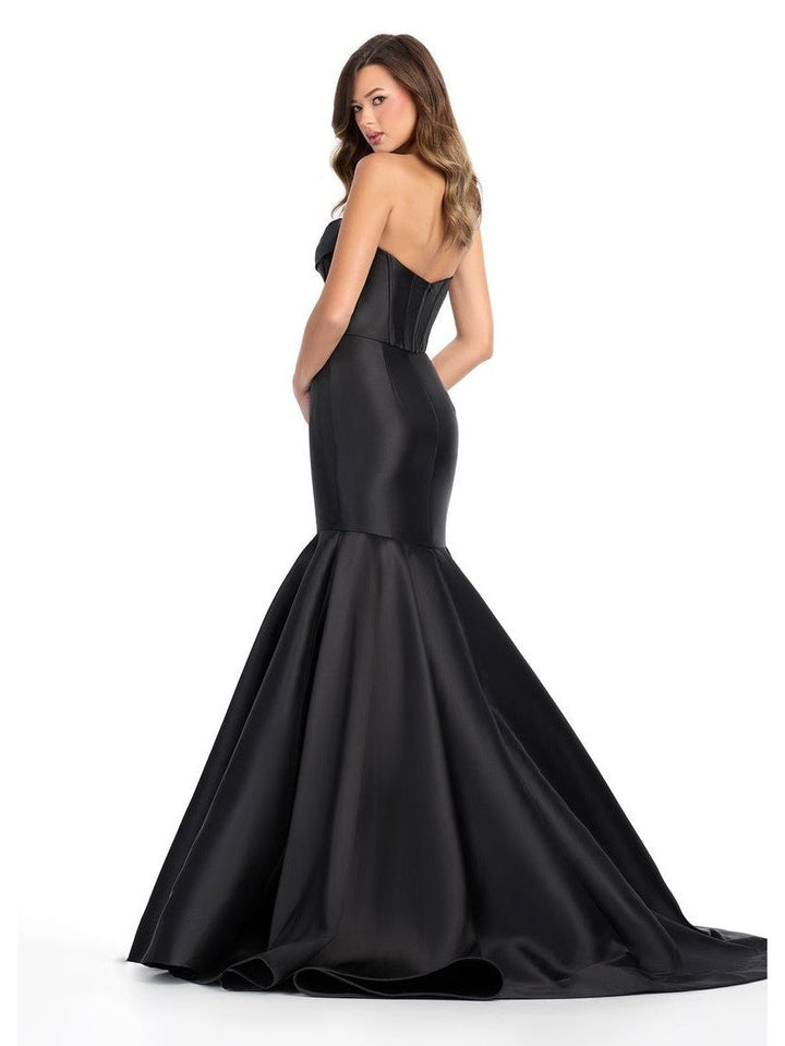 Two-Piece Strapless Mikado Gown