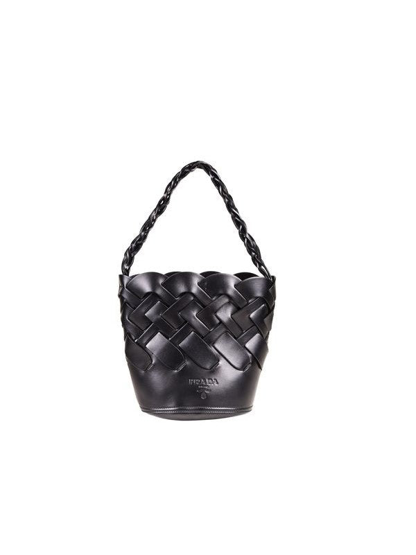 Prada Woven Bucket Bag