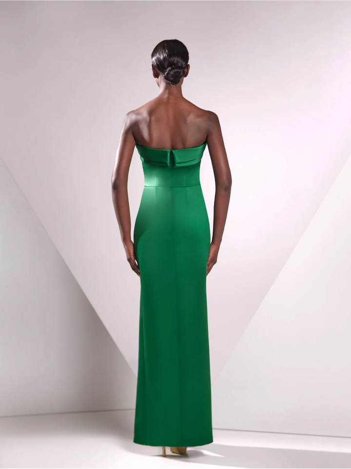 Satin Duchesse Strapless Gown