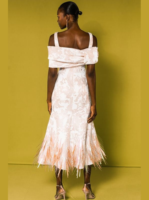 Open-Shoulder España Dress