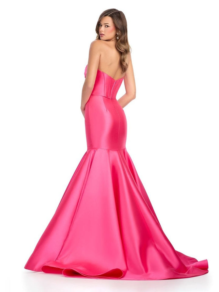 Two-Piece Strapless Mikado Gown