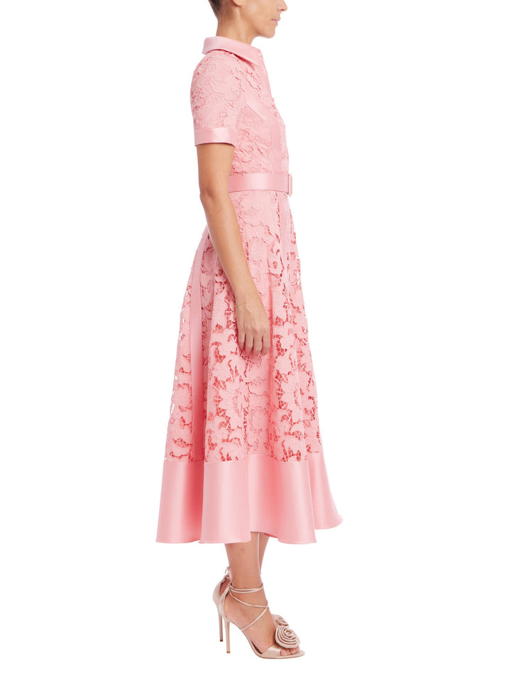 Short Sleeve A-Line Shirt Dress
