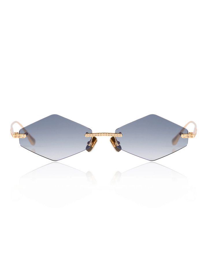 CRYSTAL NEST - TRIANGLE-Gold Grey