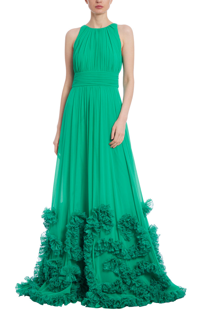 Ruffle Hem Sleevless Dress