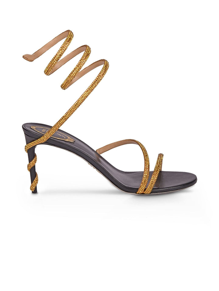 MARGOT BLACK JEWEL SANDALS 80