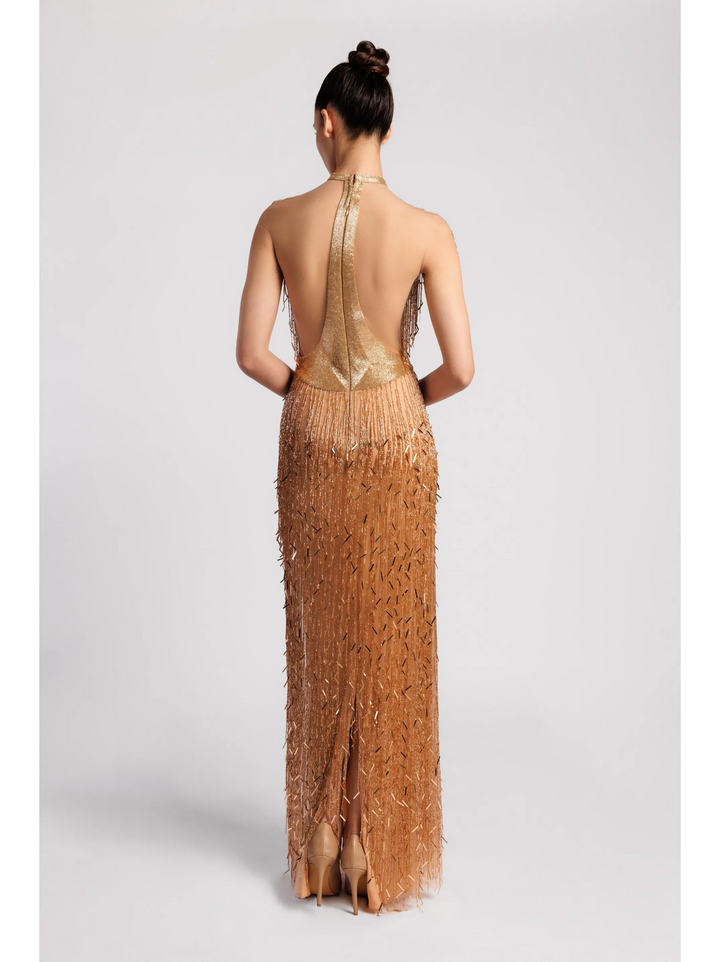 Fringe Evening Dress