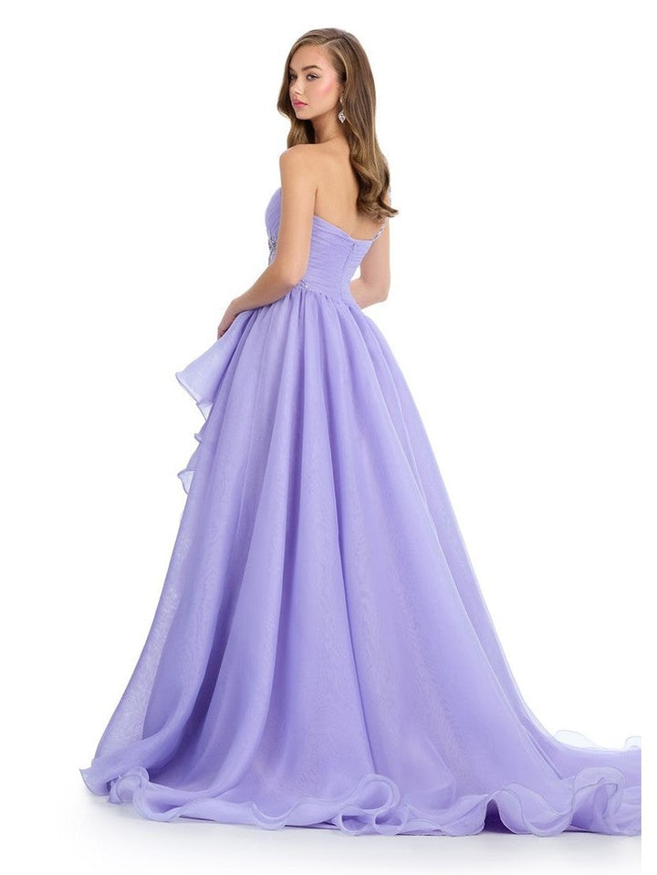Organza Ball Gown with Beaded Accents