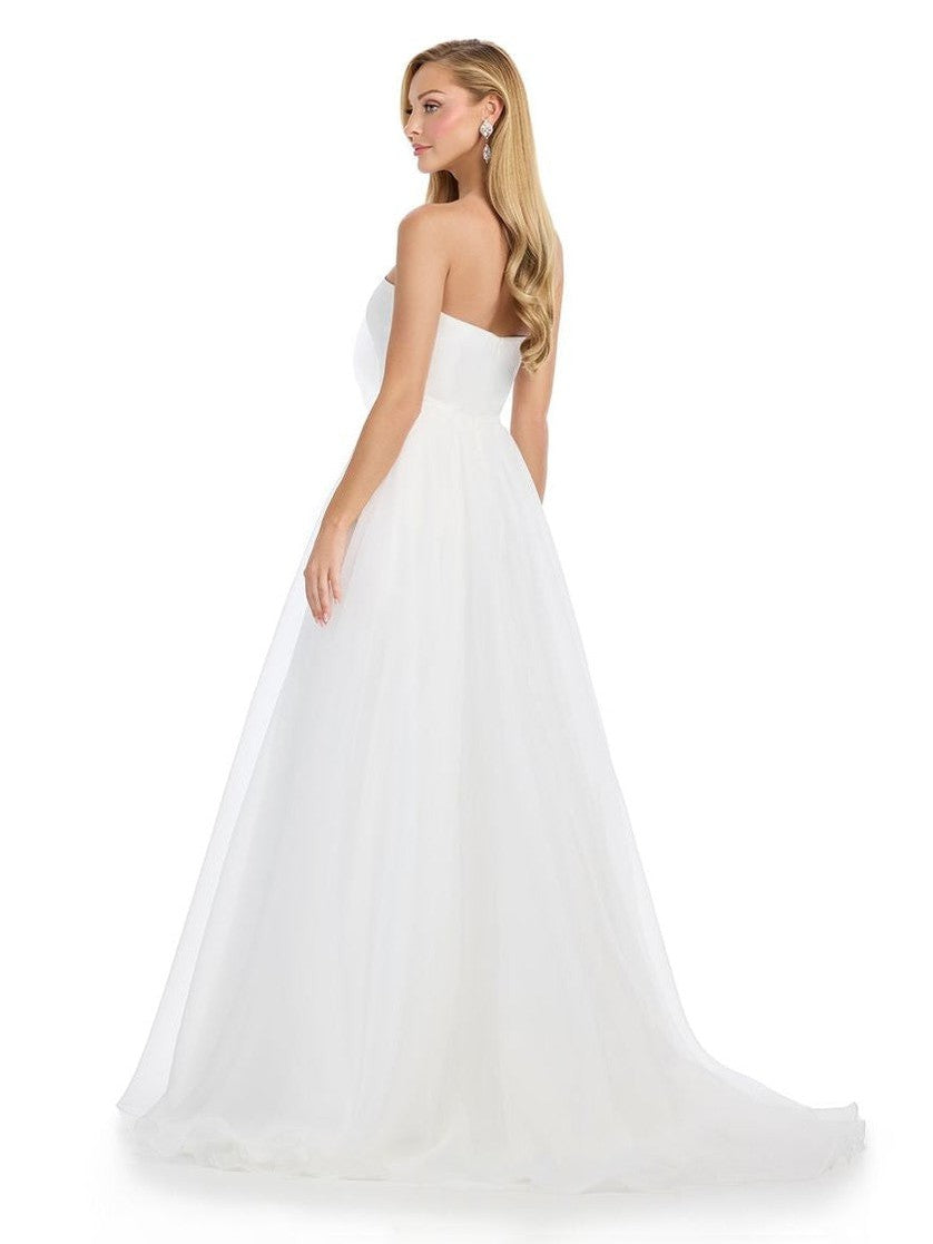 Organza Ball Gown with Flower Accent