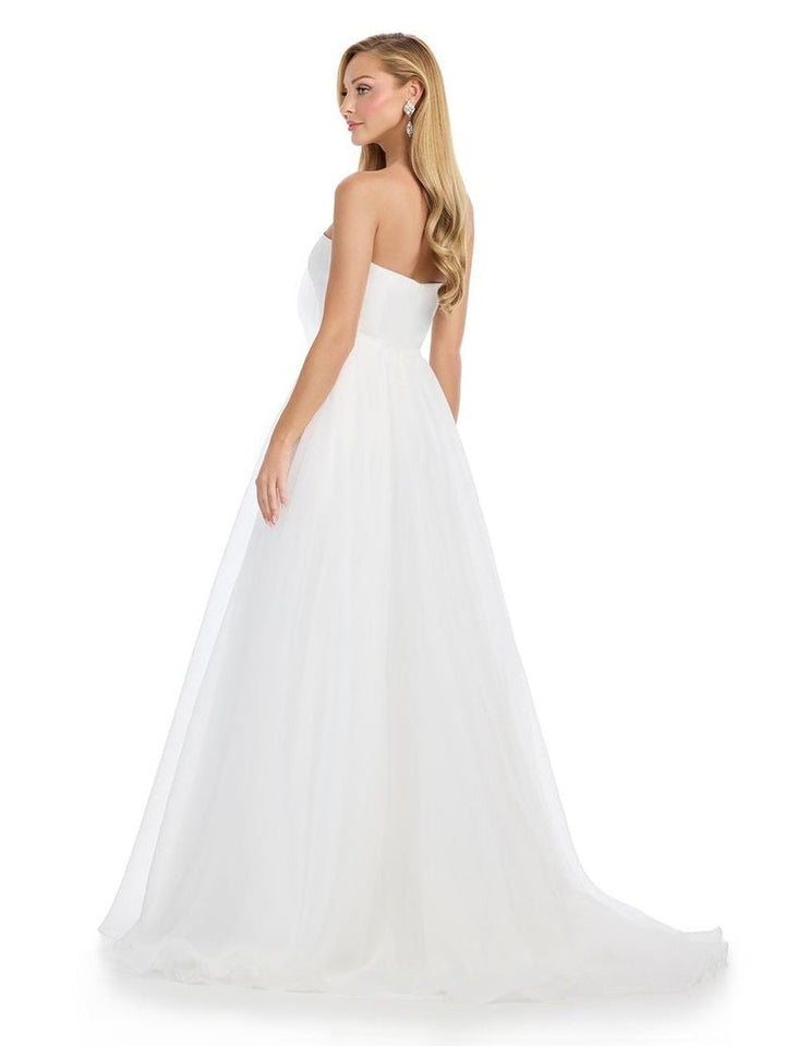 Organza Ball Gown with Flower Accent