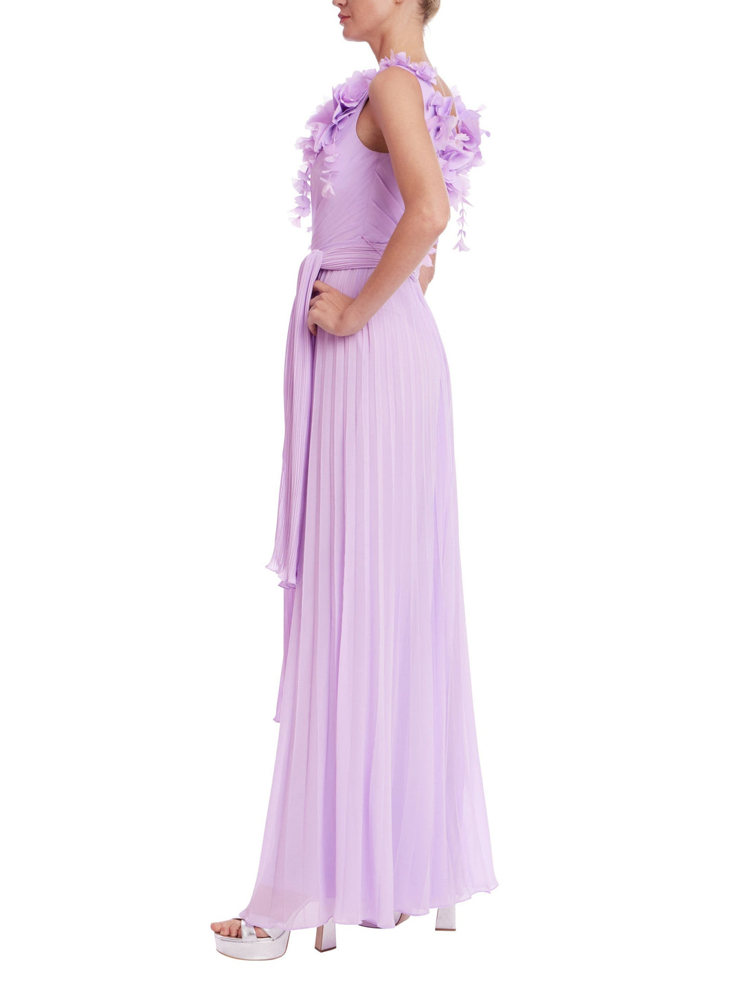 Pleated Georgette Jumpsuit