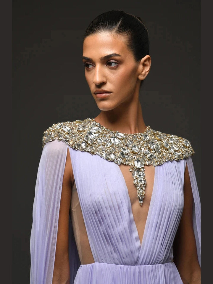 Lilac Plissé Dress