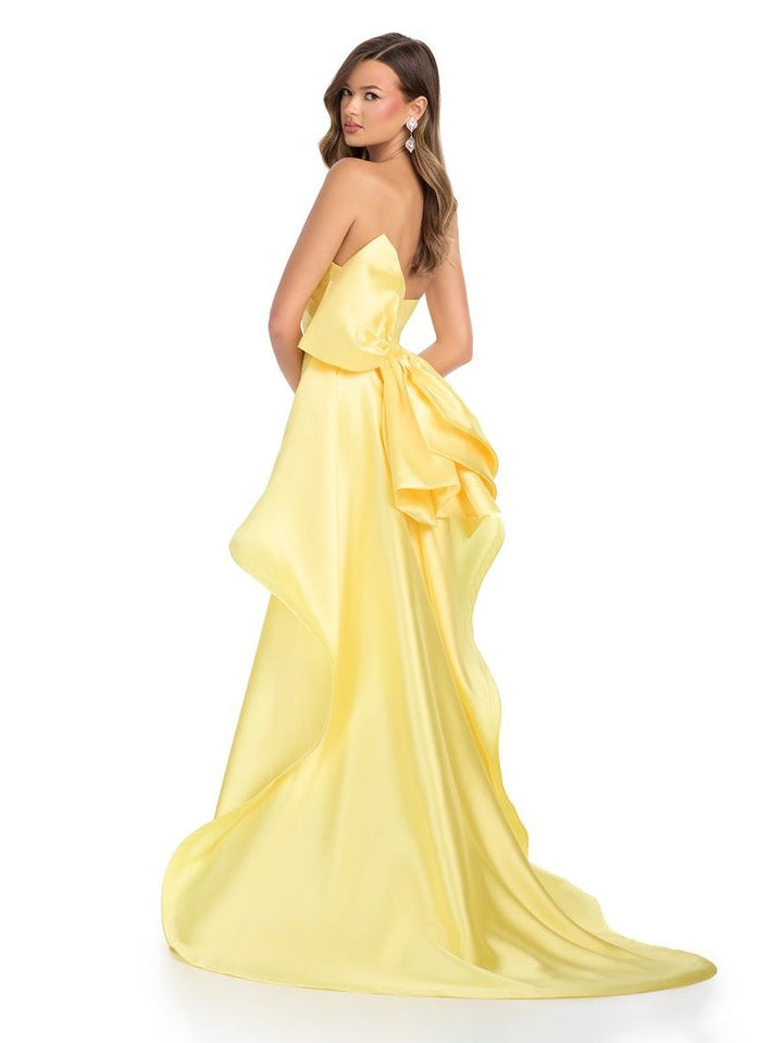 Mikado Strapless Gown with Bow