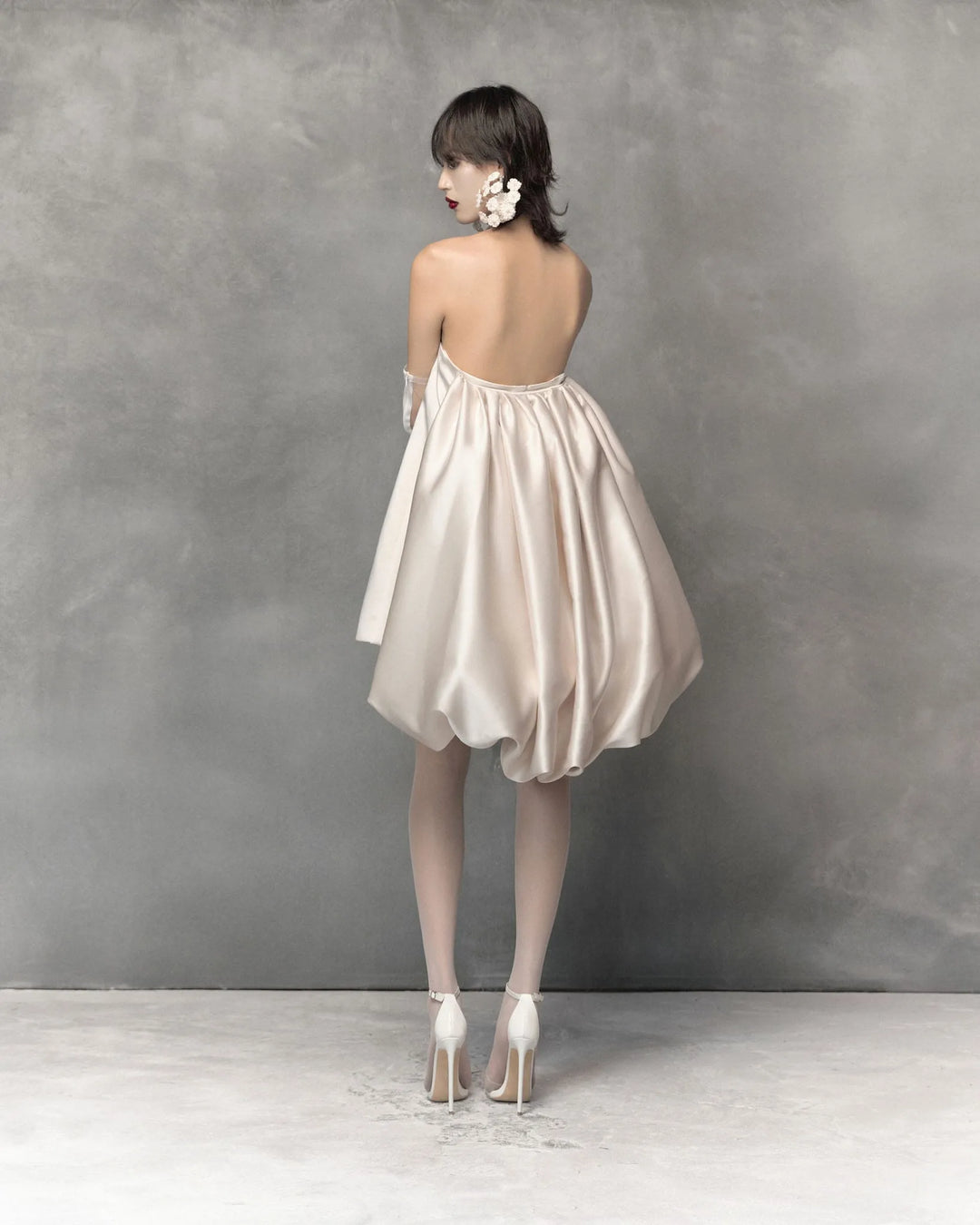 Mini off shoulder teardrop dress