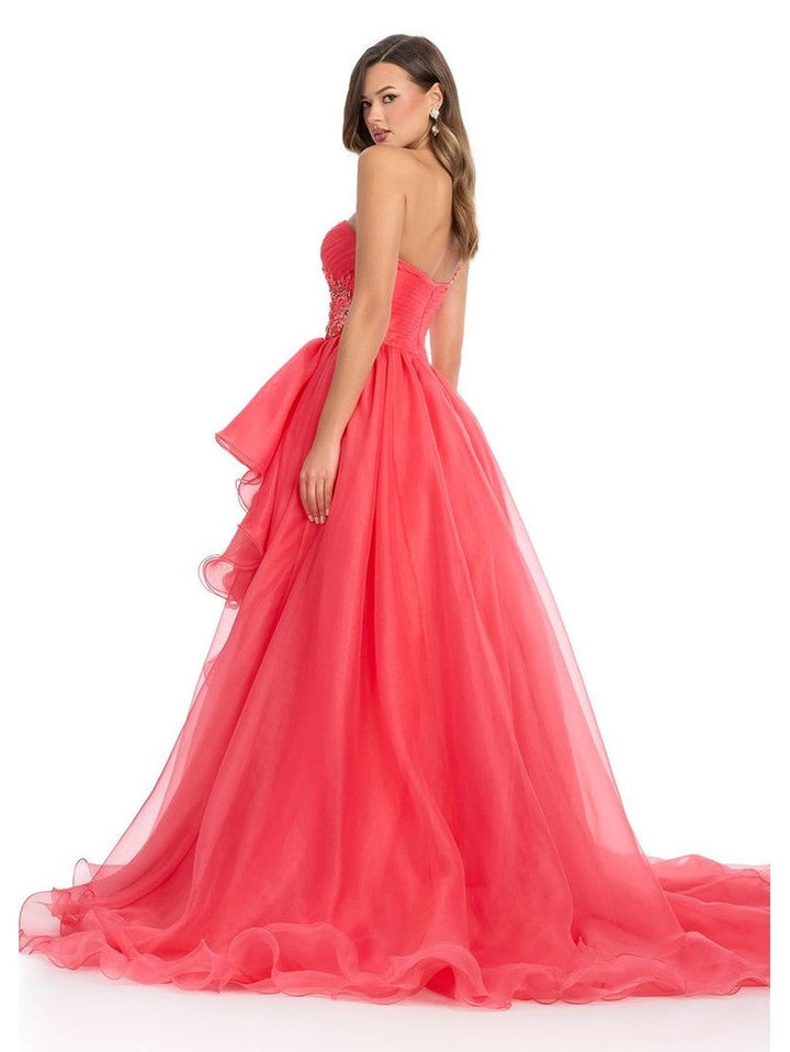 Organza Ball Gown with Beaded Accents