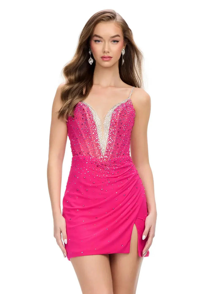 Crystal Trime Mini Dress
