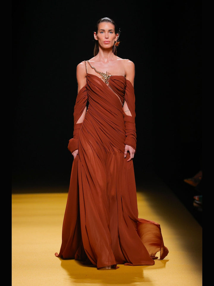 One-Shoulder RIKYU Evening Dress