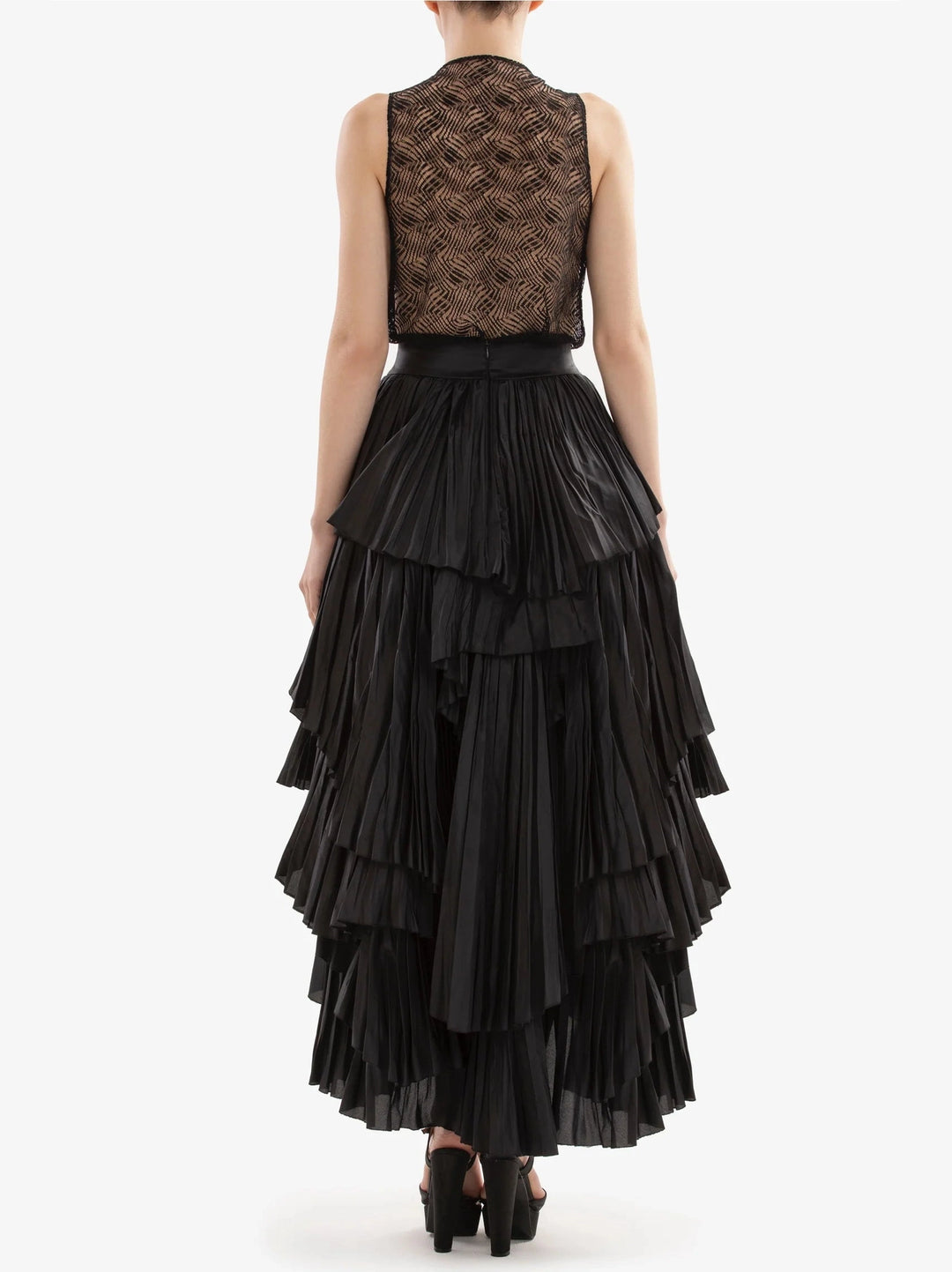 JET BLACK LACE TOP