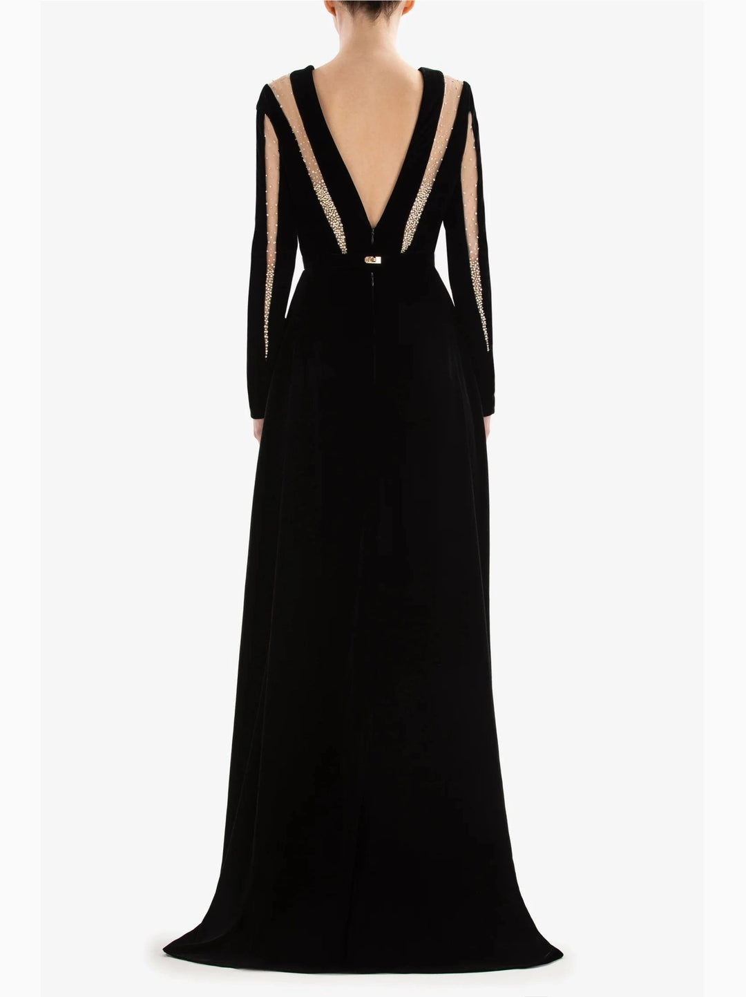 VELVET LONG DRESS