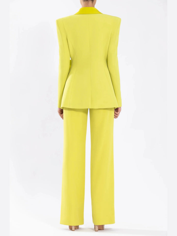 Lime Green Crepe Jacket