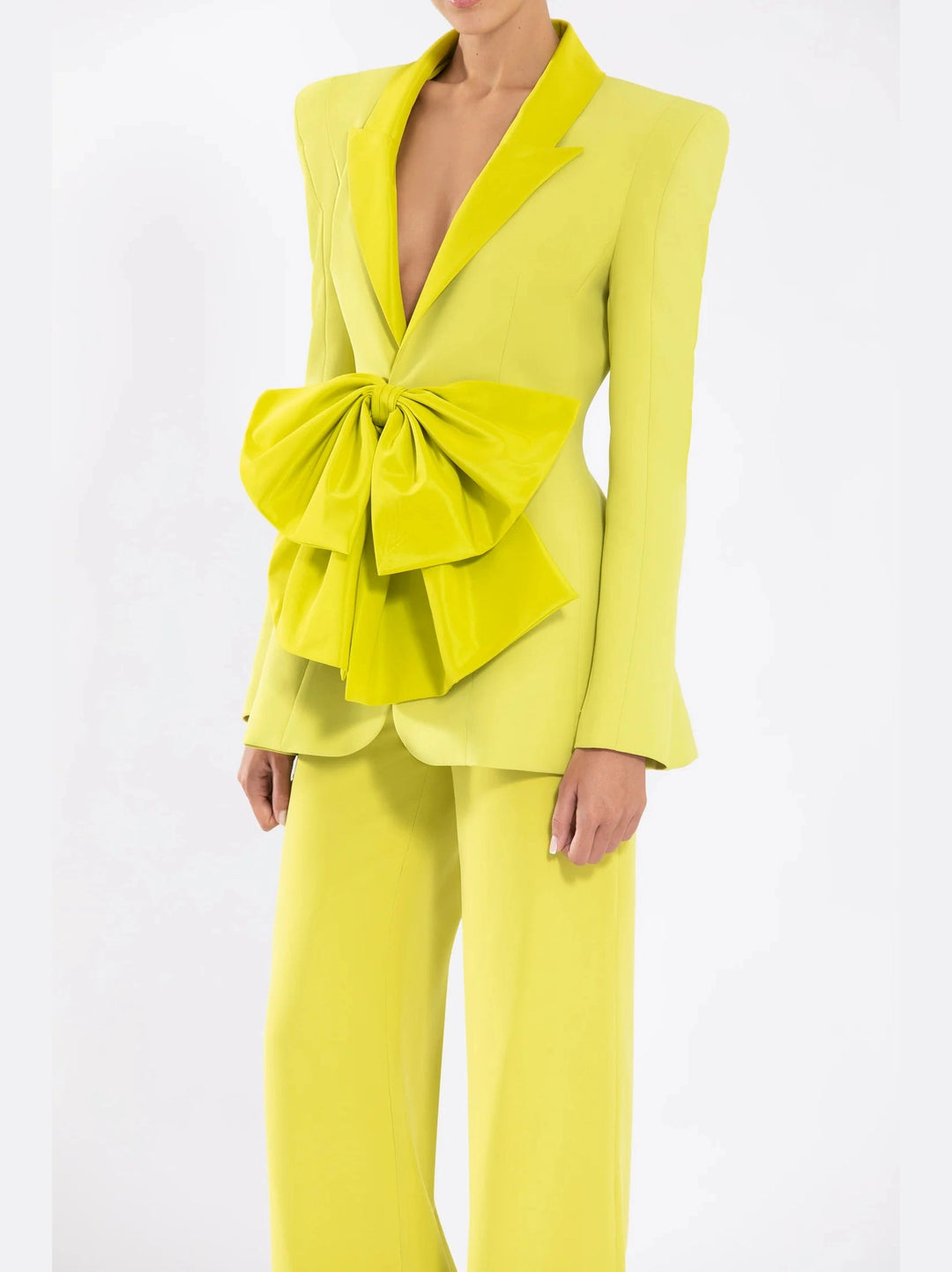 Lime Green Crepe Jacket