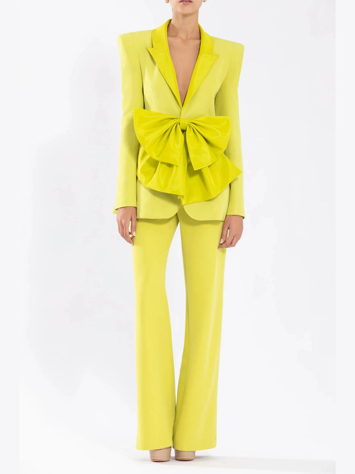 Lime Green Crepe Jacket