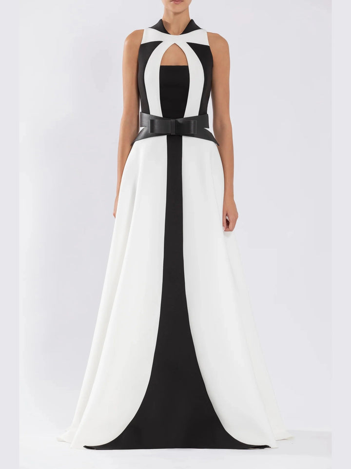 GEOMETRICAL  NEOPRENE
DRESS