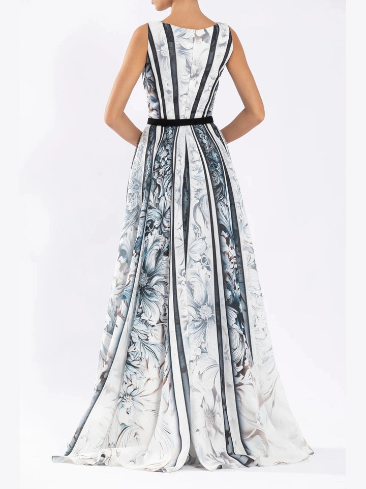 B/W LINEN PRINTED
DRESS