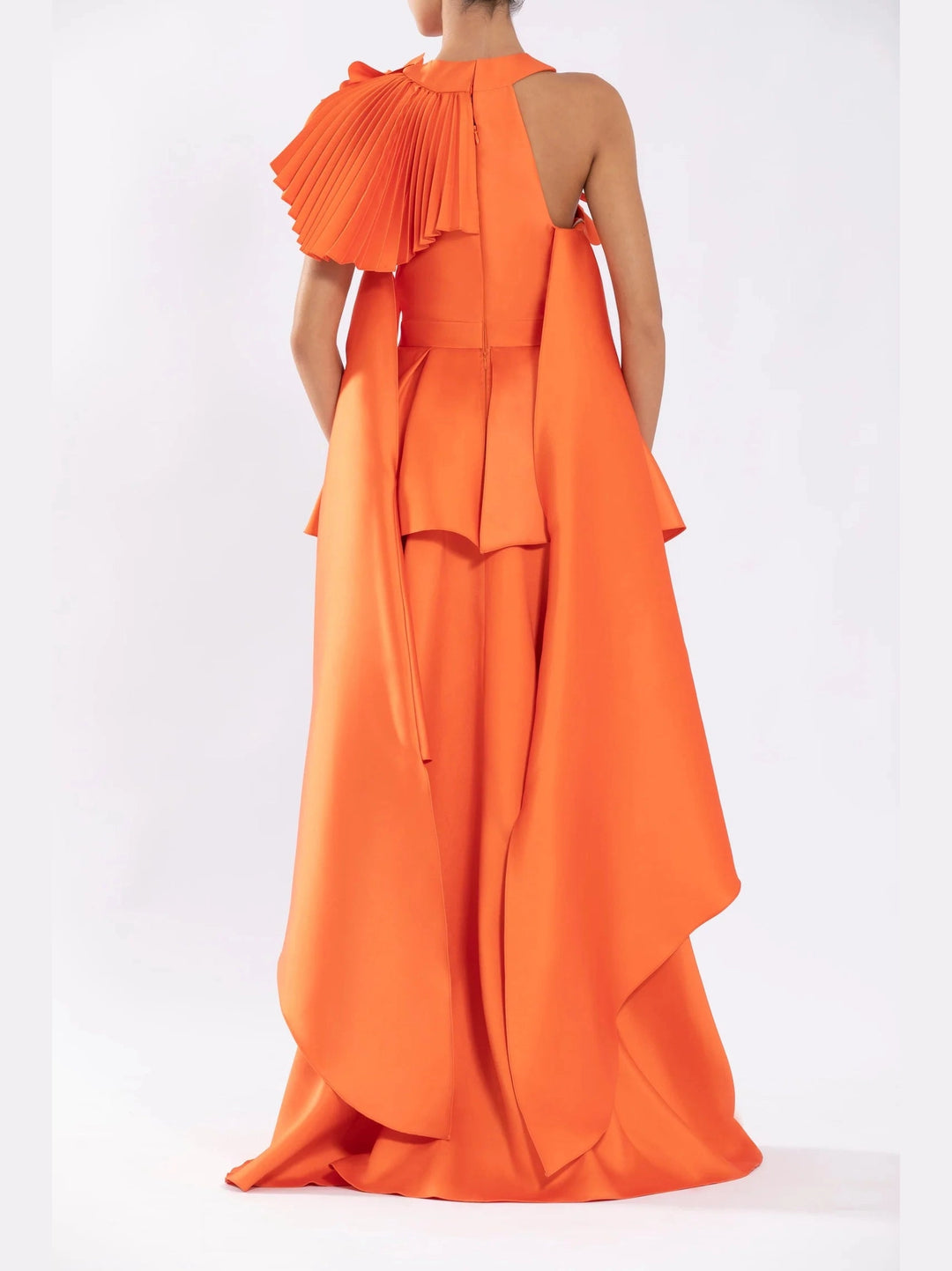 Tangerine Mikado Jumpsuit