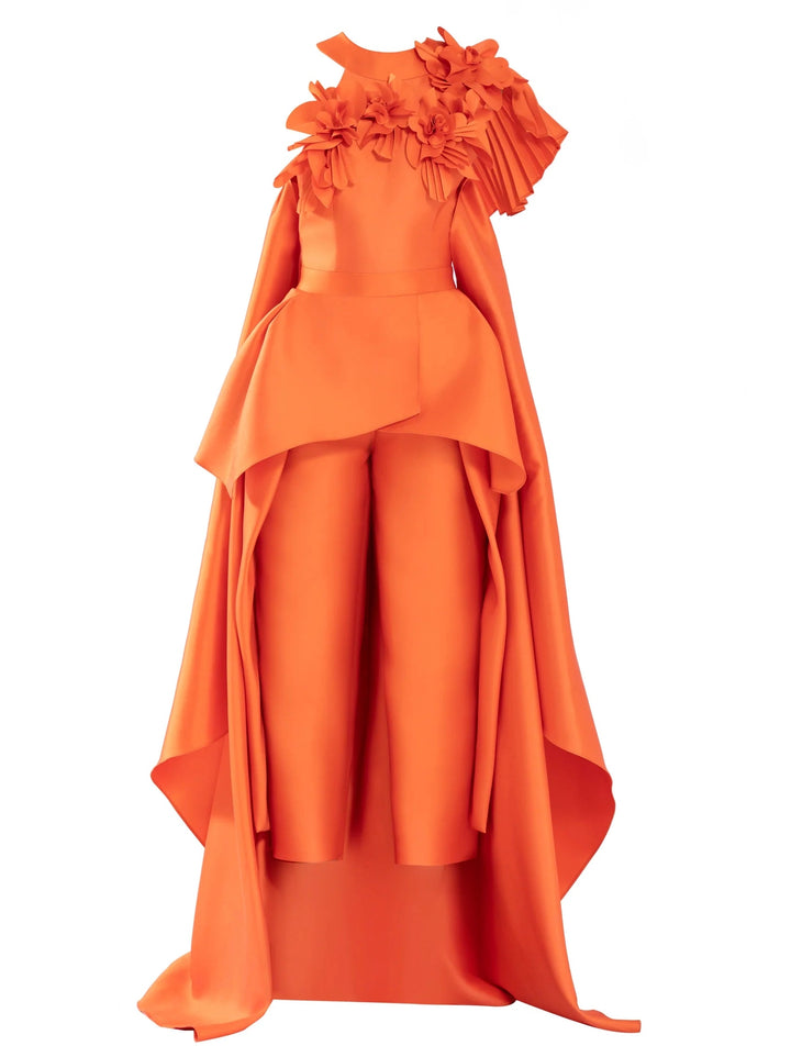 Tangerine Mikado Jumpsuit