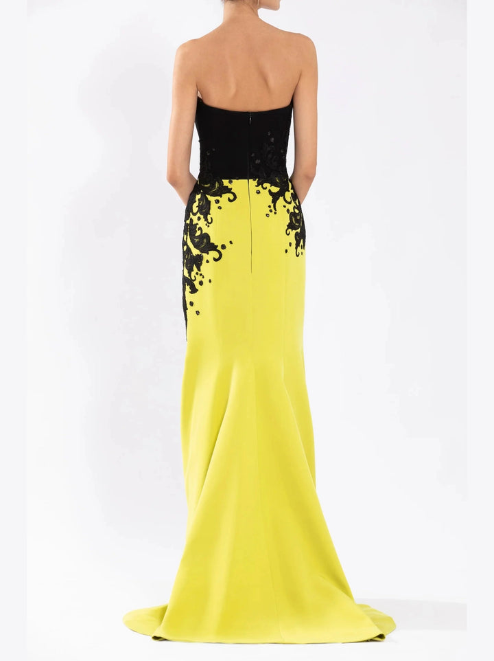 Crepe Top with Lime Green Mermaid Skirt