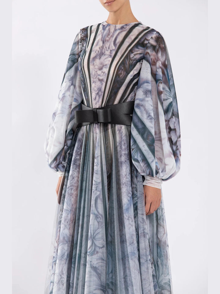 Tulle Printed Dress