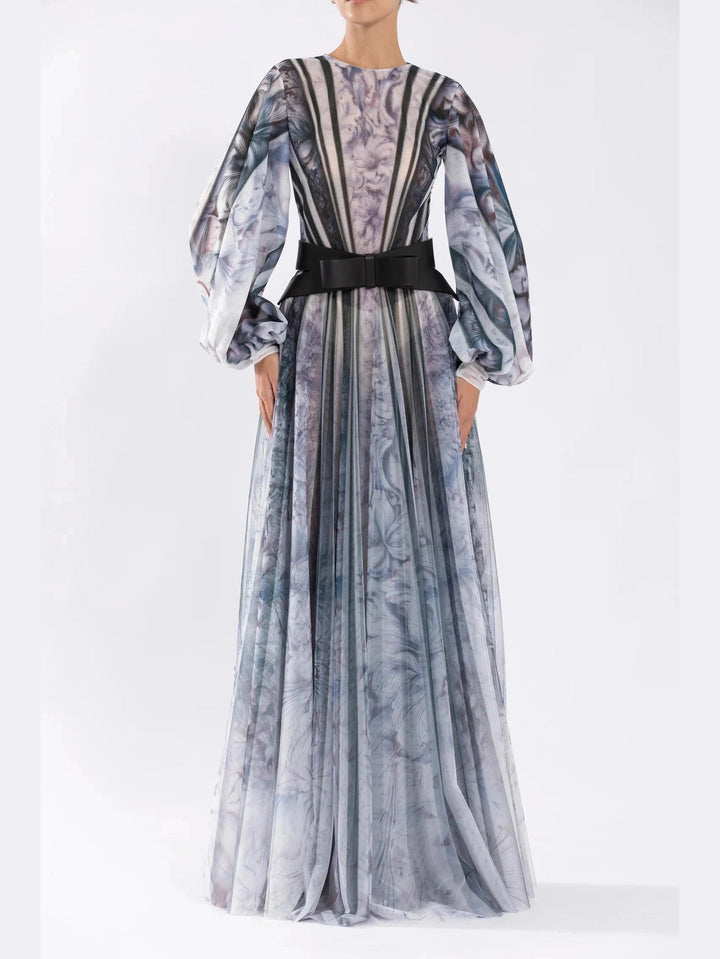 Tulle Printed Dress