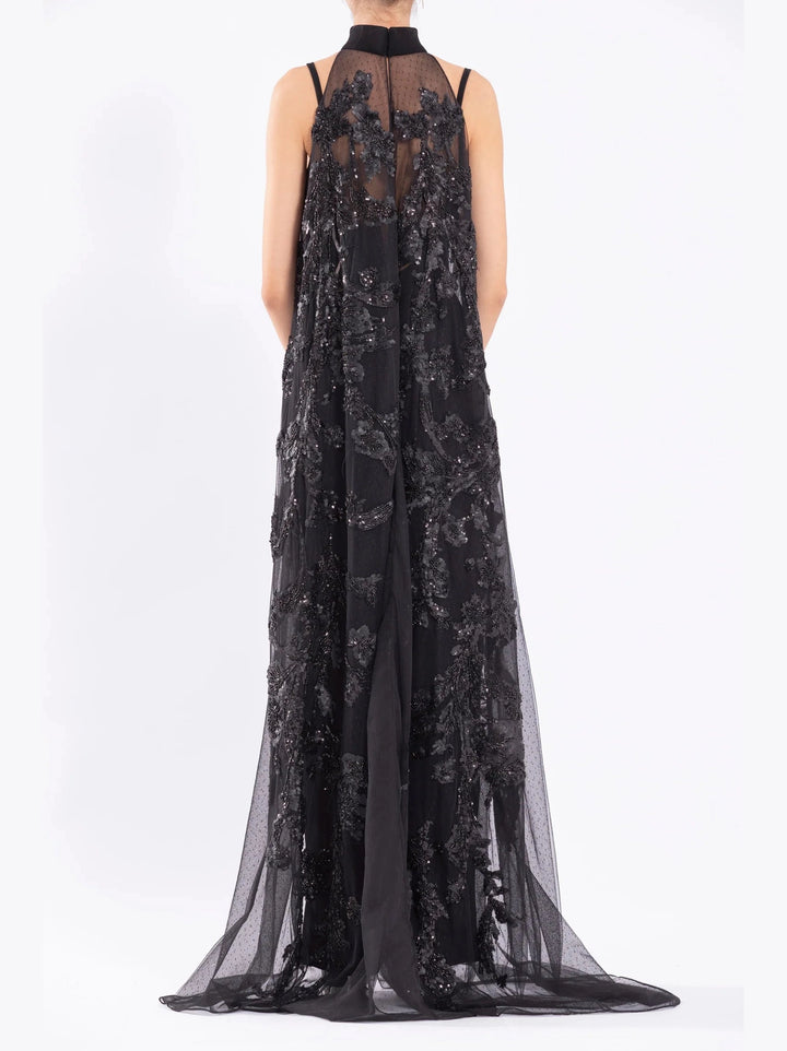 Tulle Halter Neck Jumpsuit
