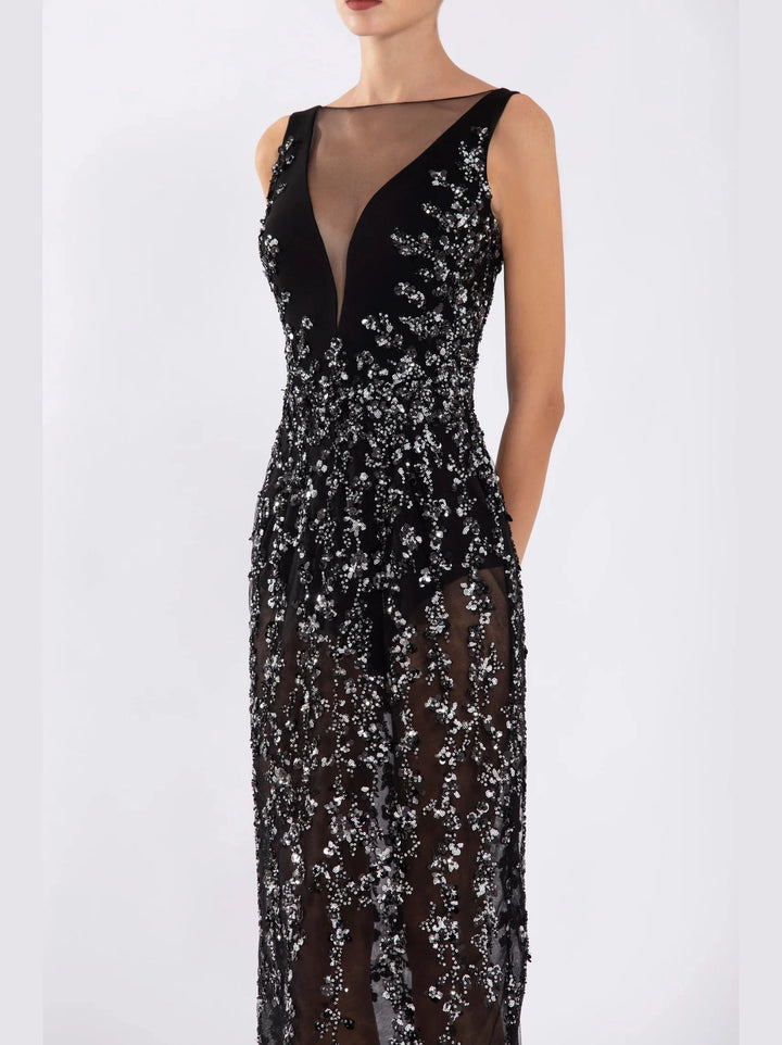 TULLE BEADED DRESS