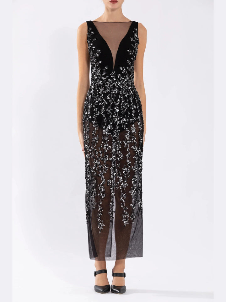 TULLE BEADED DRESS