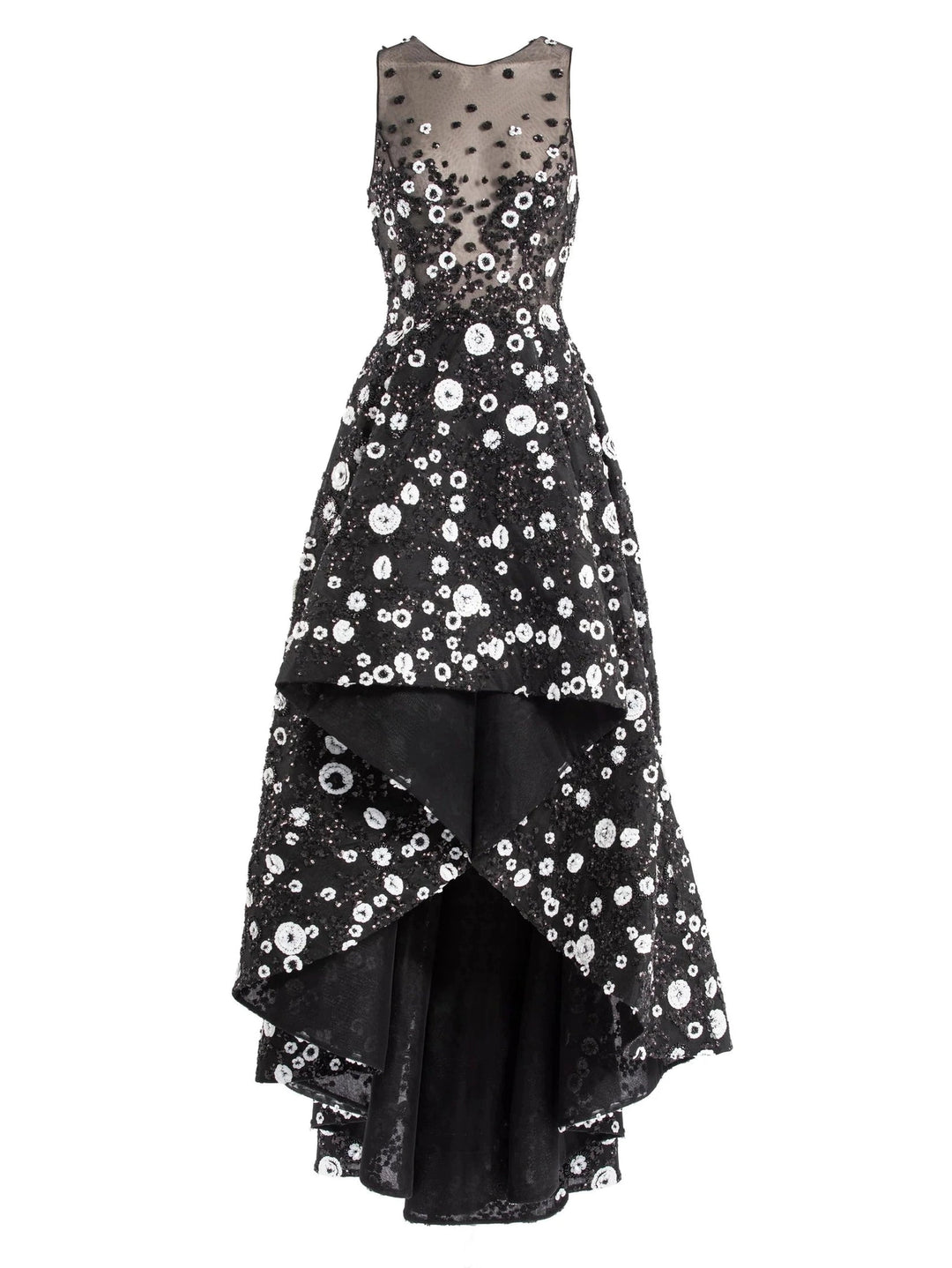 TULLE BEADED HIGH LOW  
DRESS