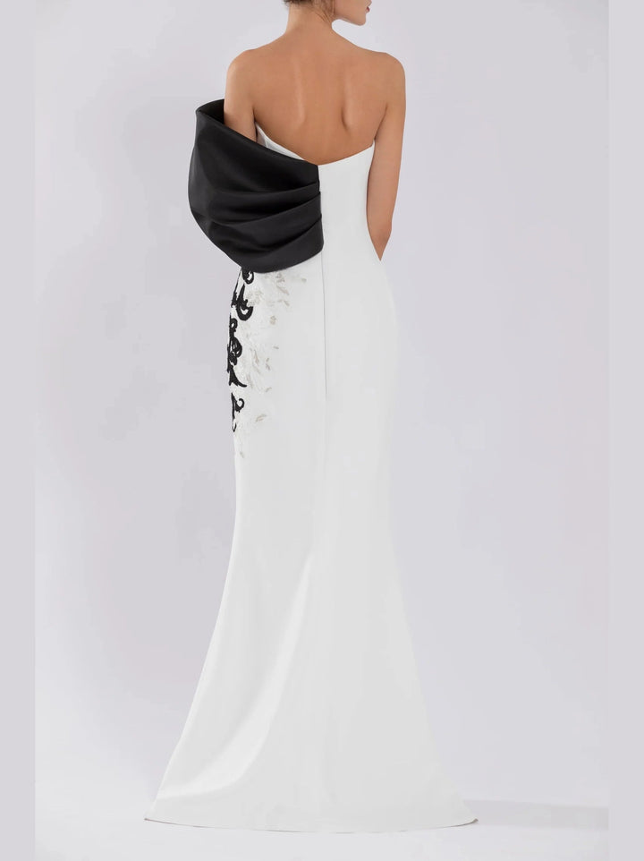 CREPE BEADED DRESS