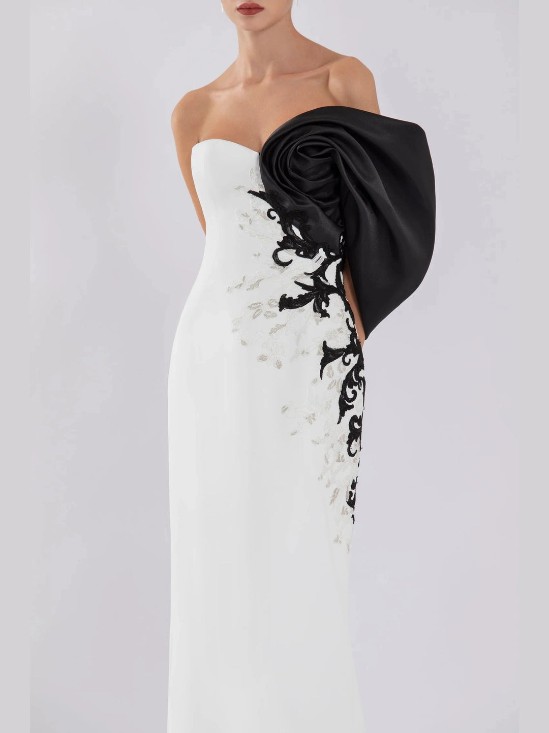 CREPE BEADED DRESS