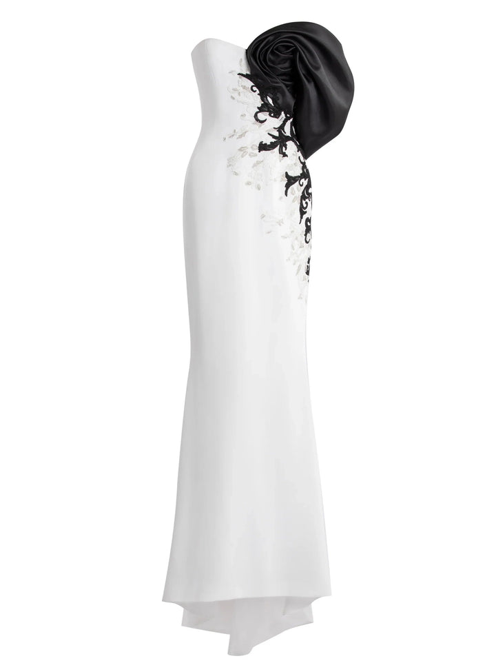CREPE BEADED DRESS
