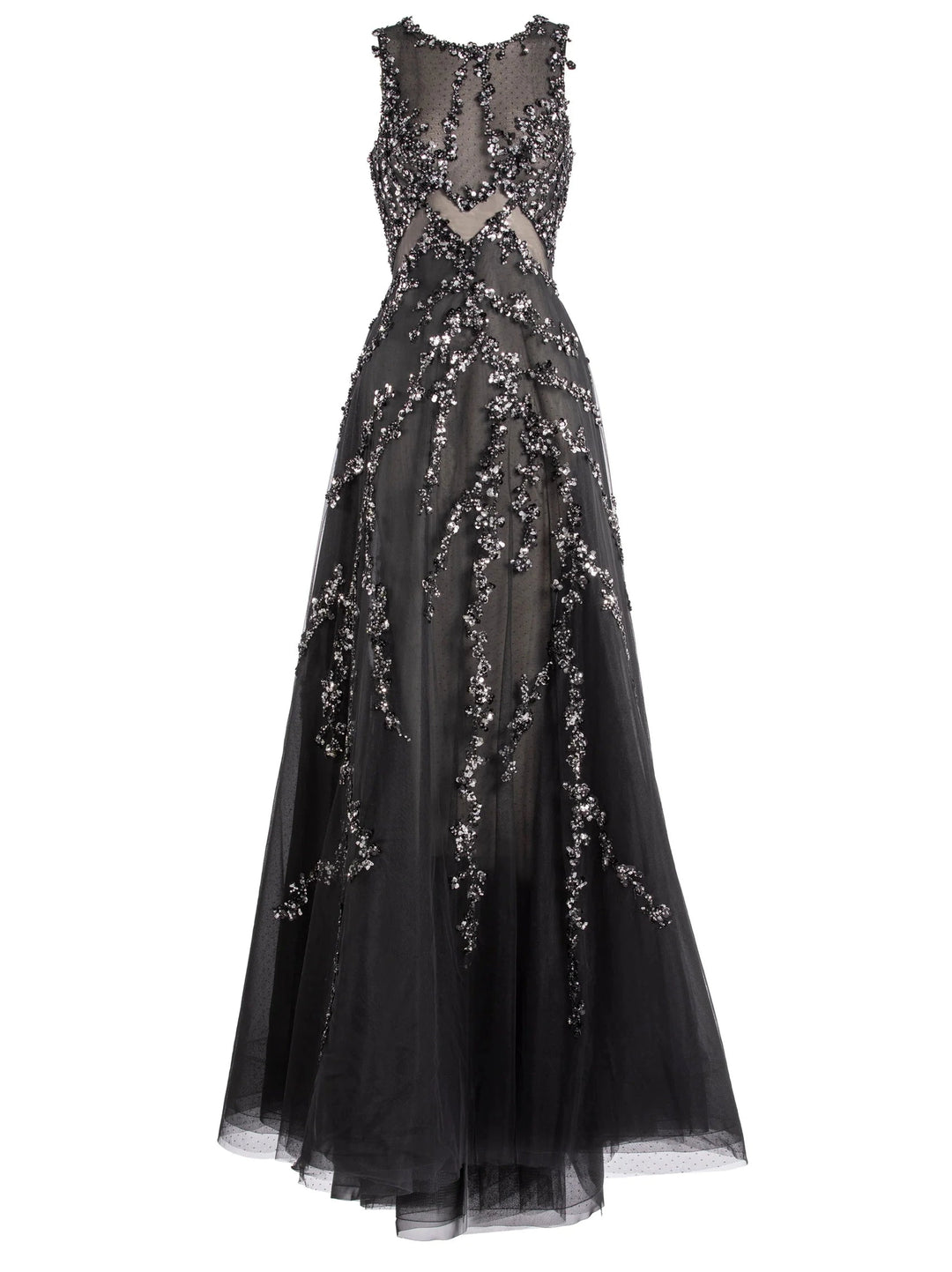 TULLE DRESS WITH BALL GOWN SKIRT