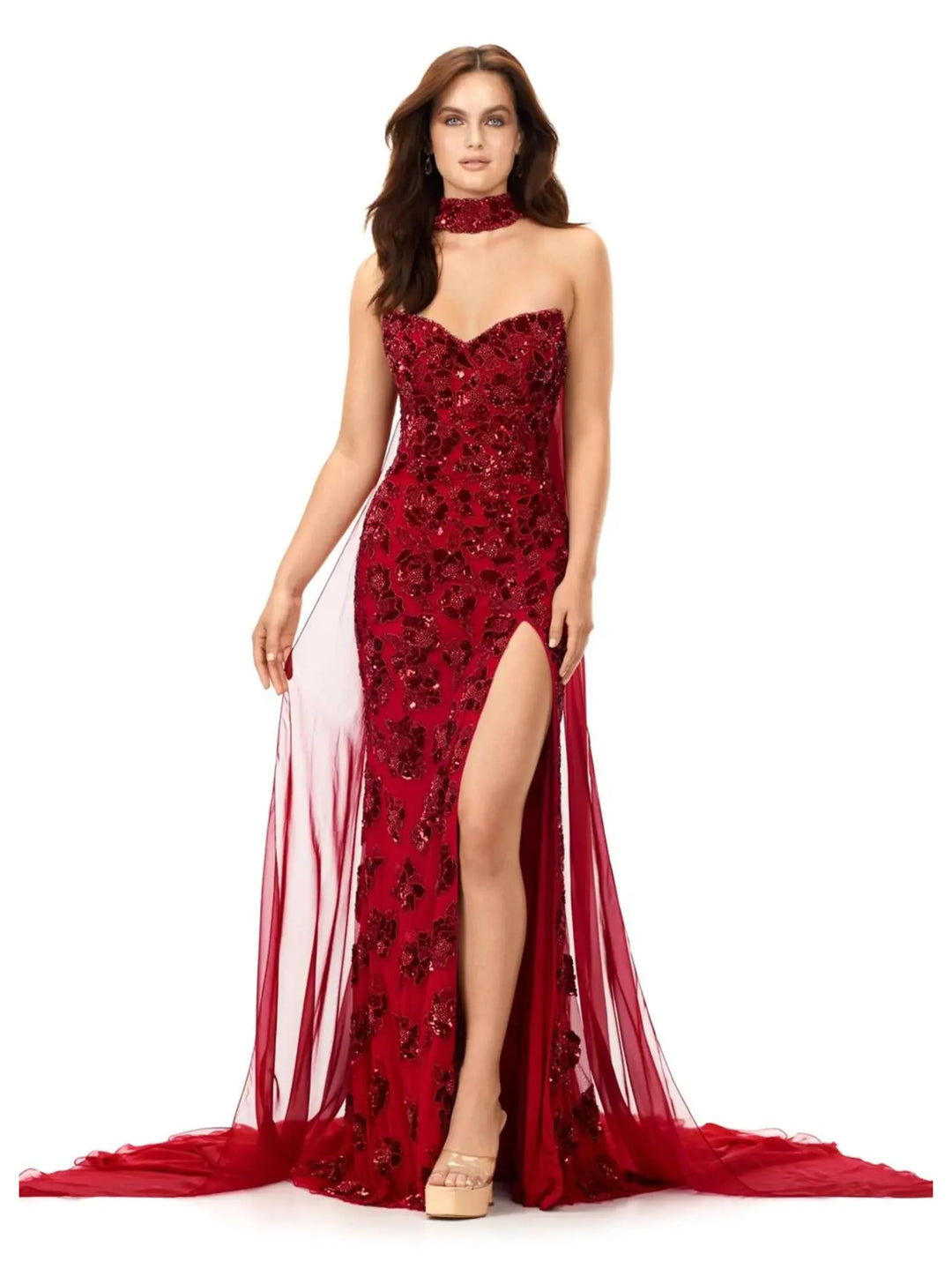 Crystal Detailing / Beaded Gown