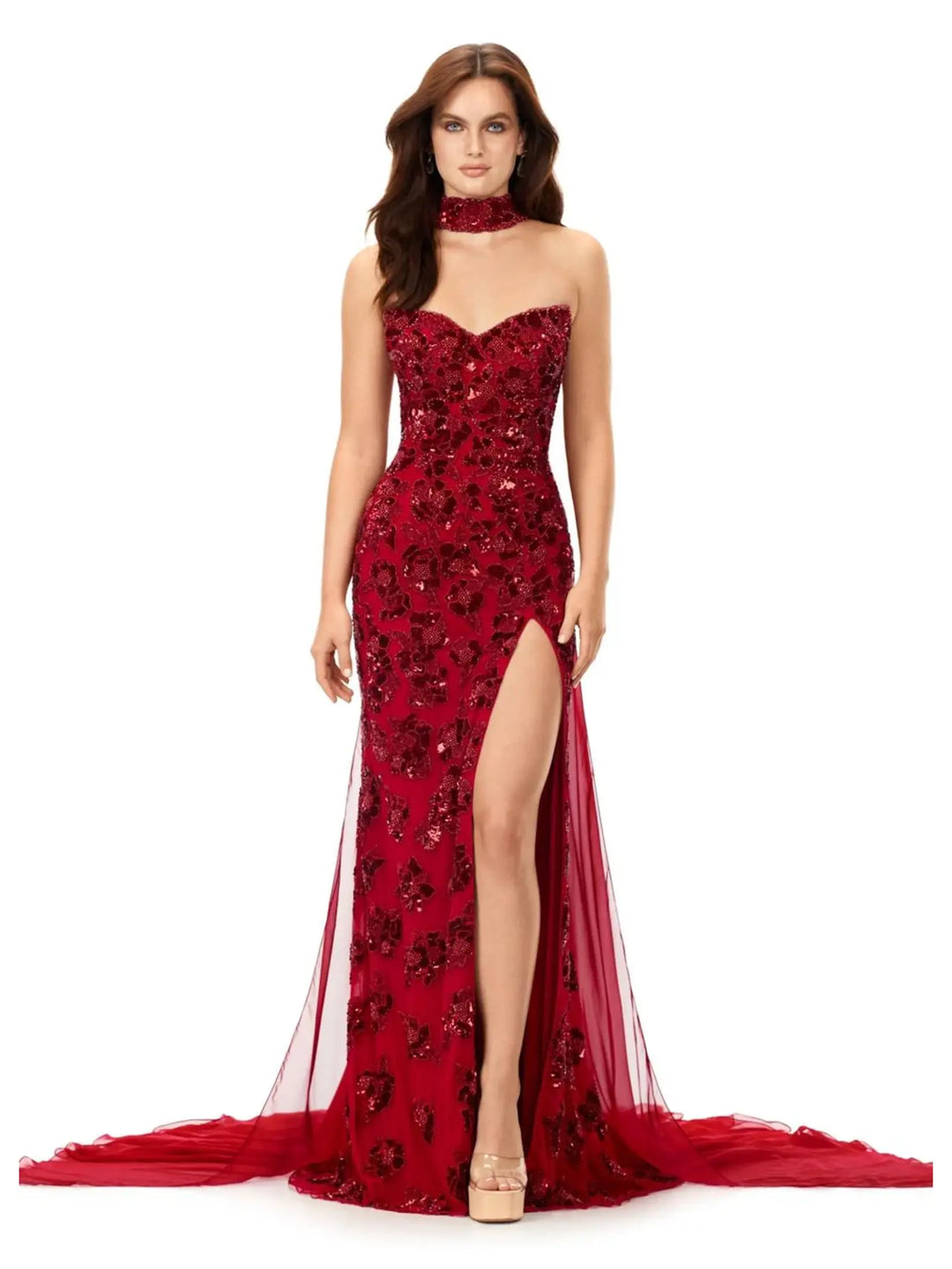Crystal Detailing / Beaded Gown