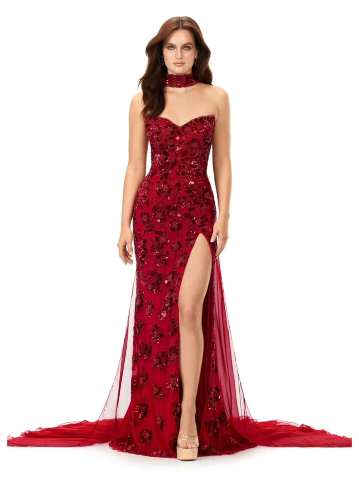 Crystal Detailing / Beaded Gown