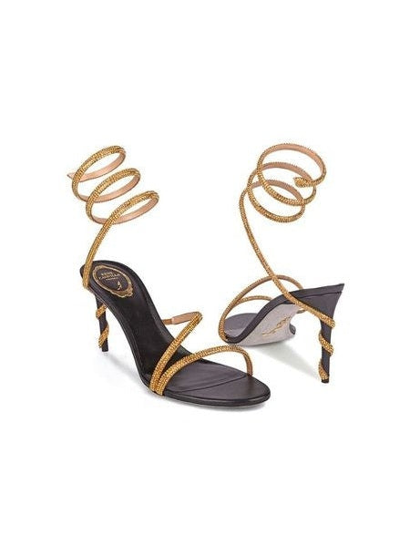MARGOT BLACK JEWEL SANDALS 80