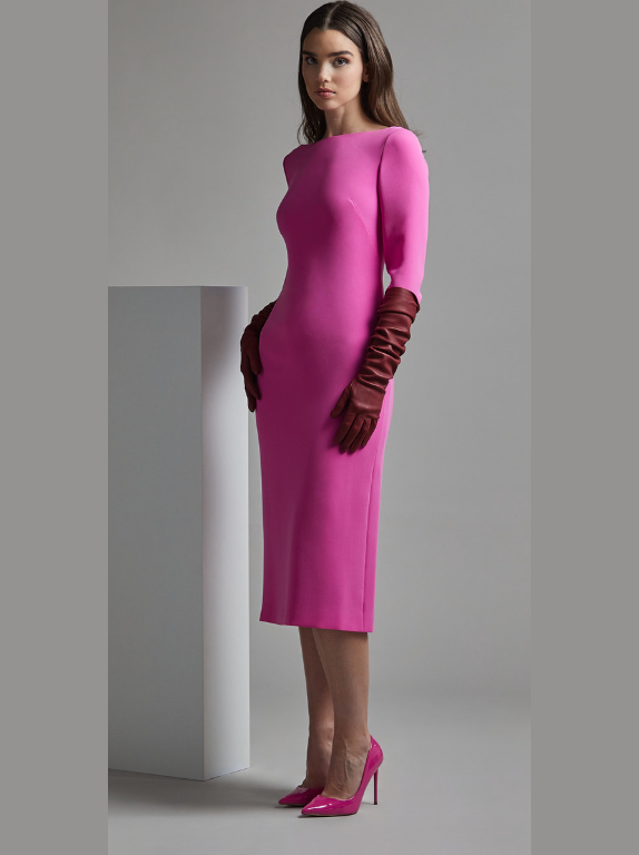Long Sleeve TOSHIAKI Midi Dress