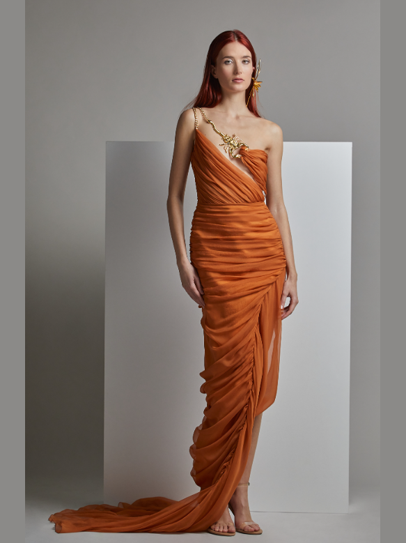 One-Shoulder SEICHI Evening Dress