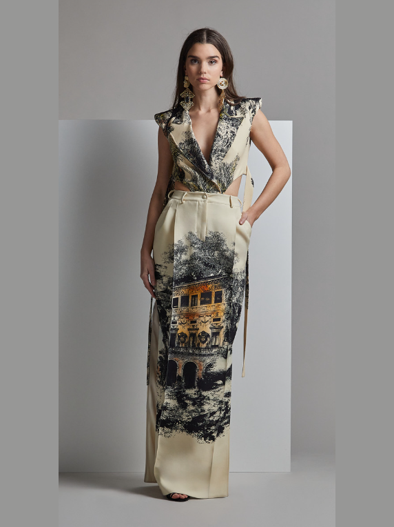 Printed DAICHI Top & Skirt