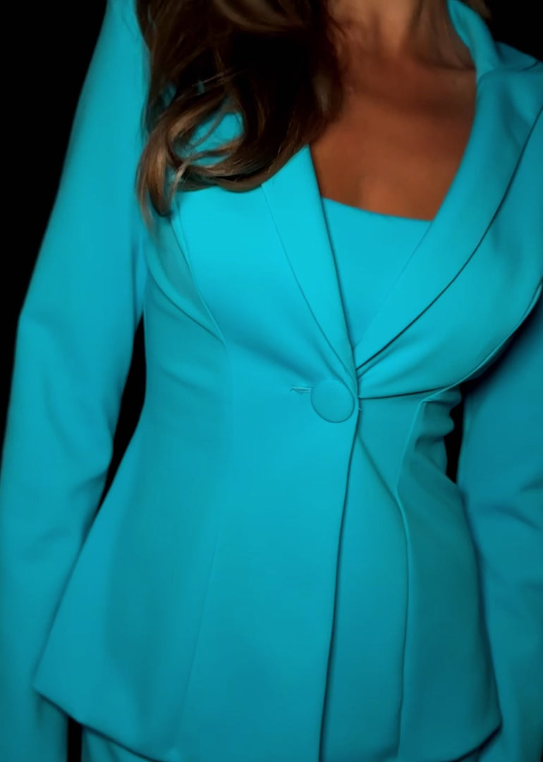 Scuba Cocktail Dress with Matching Blazer