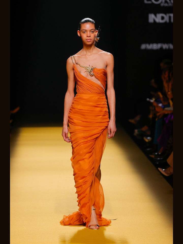 One-Shoulder SEICHI Evening Dress