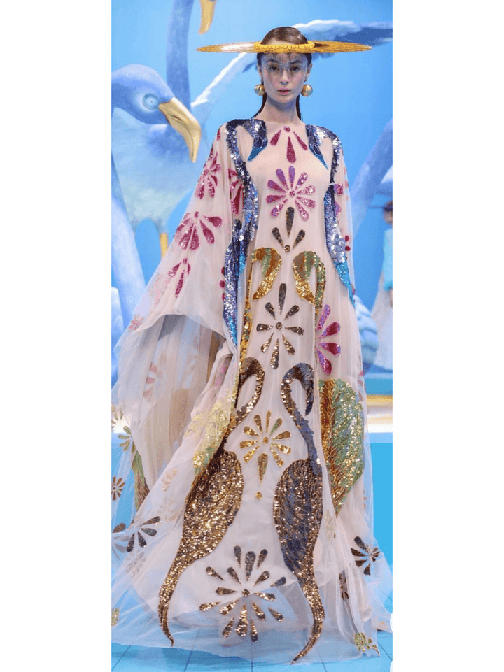 Beaded Georgette Kaftan